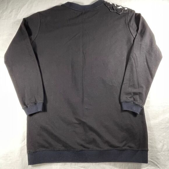 Vivienne Tam Black Embroidered Floral Pullover Sweatshirt P Small - Picture 6 of 8